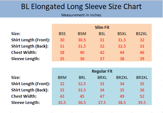BL Elongated Cut Long Sleeve